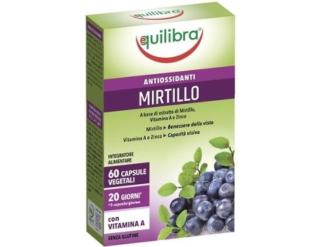 Suplemento Alimentar EQUILIBRA Blueberry Vegicaps (60 pérolas)