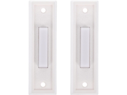 Cabilock Conjunto de 2 Botões Campainha Vintage, Design em Plástico Resistente, Substituição Casa Com Parte