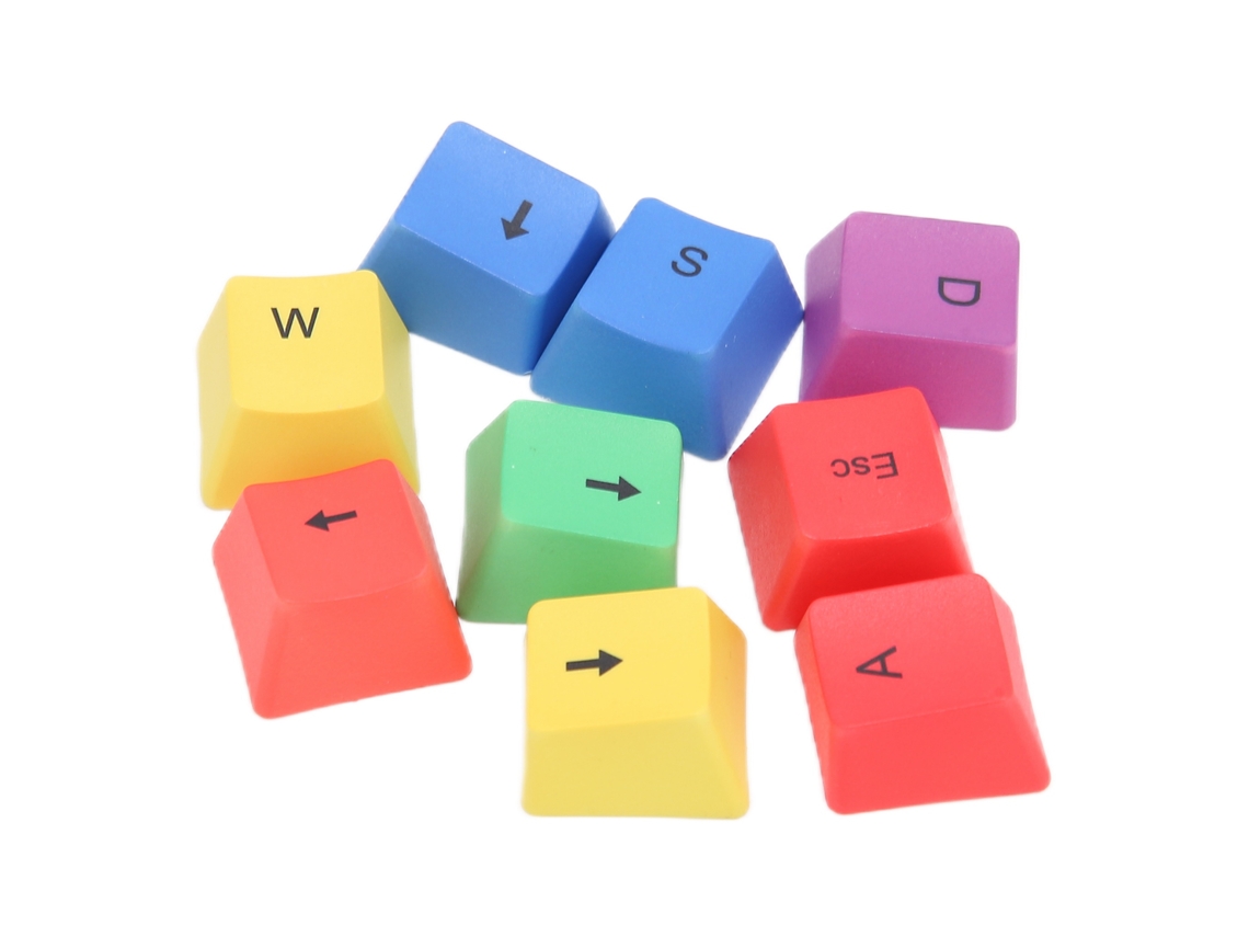 9pcs Keycaps De Teclado Mecânico Colorido Pbt Resistente Ao Desgaste Anti-fadiga Confortável