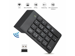 Teclado Numérico Sem Fio Usb Para Laptop E Pc De Mesa. Everley891