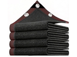 97% Black Shade Cloth For Garden Plants Greenhouse, Sun Protection Mesh Shade Net With Grommets, Lightweight Breathable