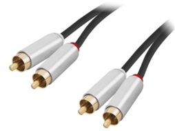 Cabo Audio 2X Rca Macho / Macho 100% Cobre 1.5 Metros