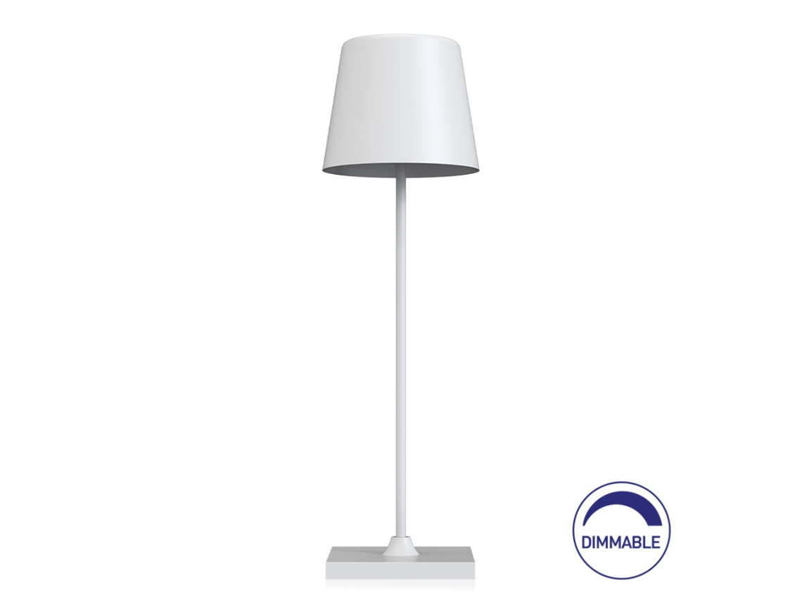 Lâmpada de mesa recarregável branca 3W 3000K IP44