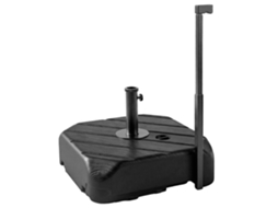 Base para guarda-sol com rodas e haste telescópica, 72 kg, 45 litros, DECORALAR TECH