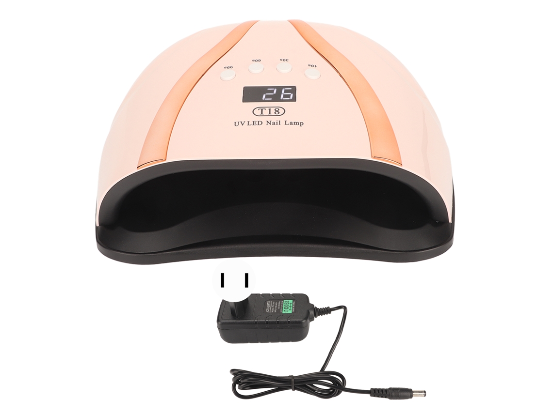 Secador De Unhas 258w Lâmpada De Cura Led Uv Com 66 Chips De Luz E Base Desmontável Para Esmaltes Em Gel