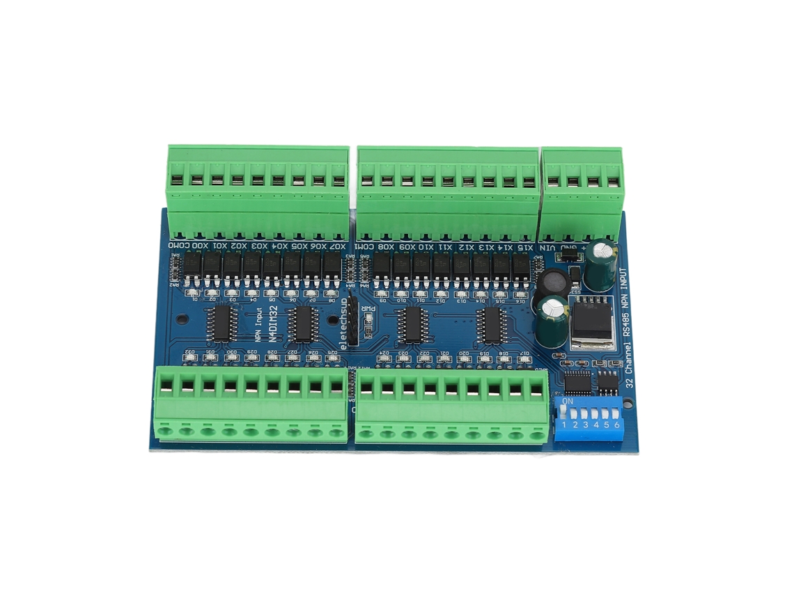 Controlador De Entrada Rs485 32 Canais Isolado Din Rail