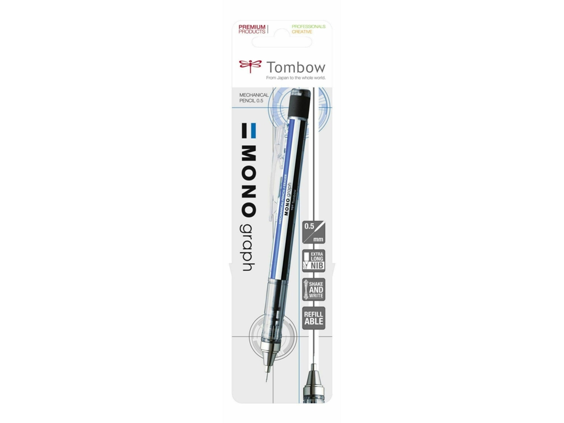 Lapiseira Mono Graph Azul/Branco/Preto