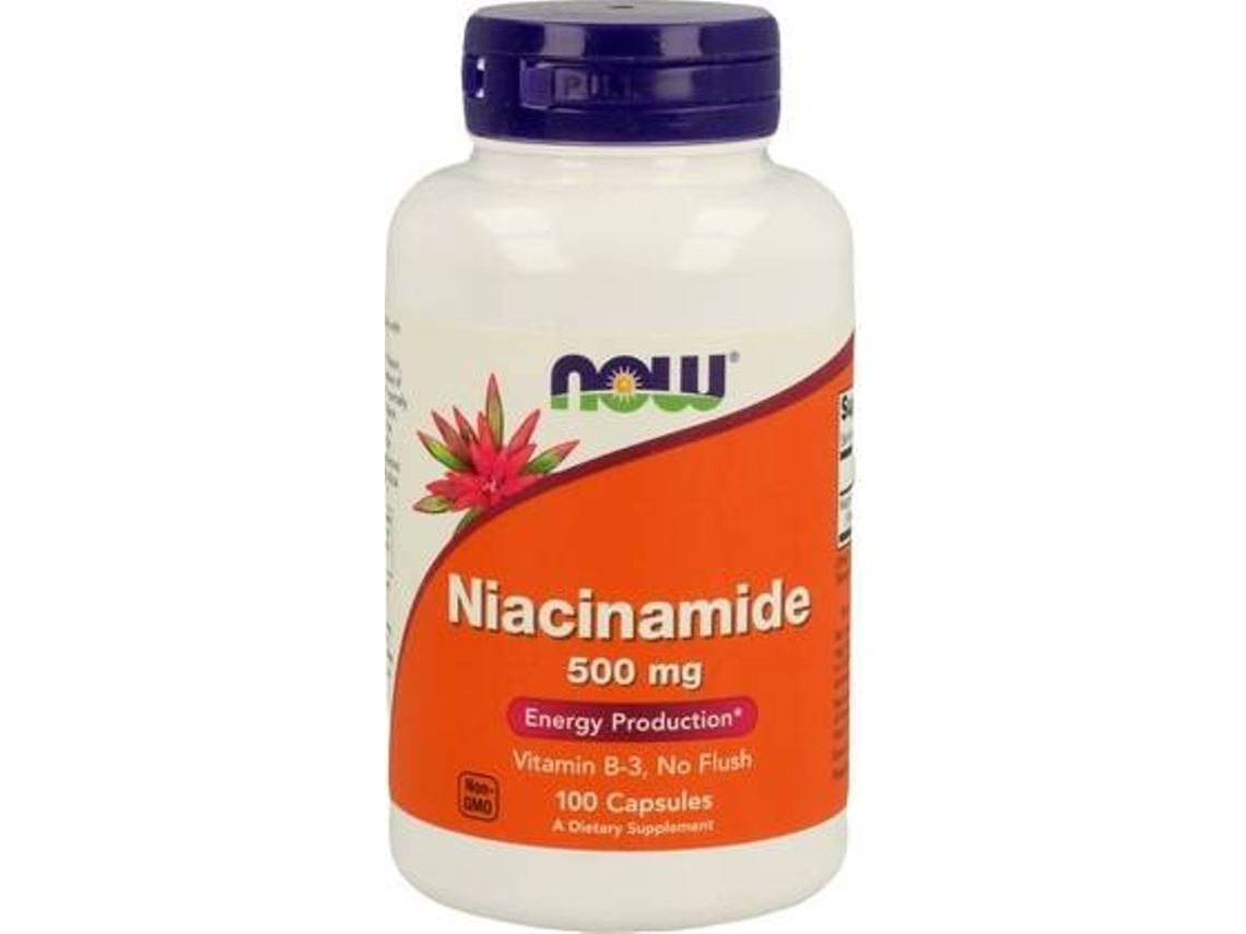 Suplemento Alimentar NOW Niacinamida B Mg (100 cápsulas)