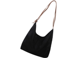 Bolsa Transversal Feminina Exclusiva Em Tecido Oxford Preto Com Porta-cartões E Design Exclusivo.
