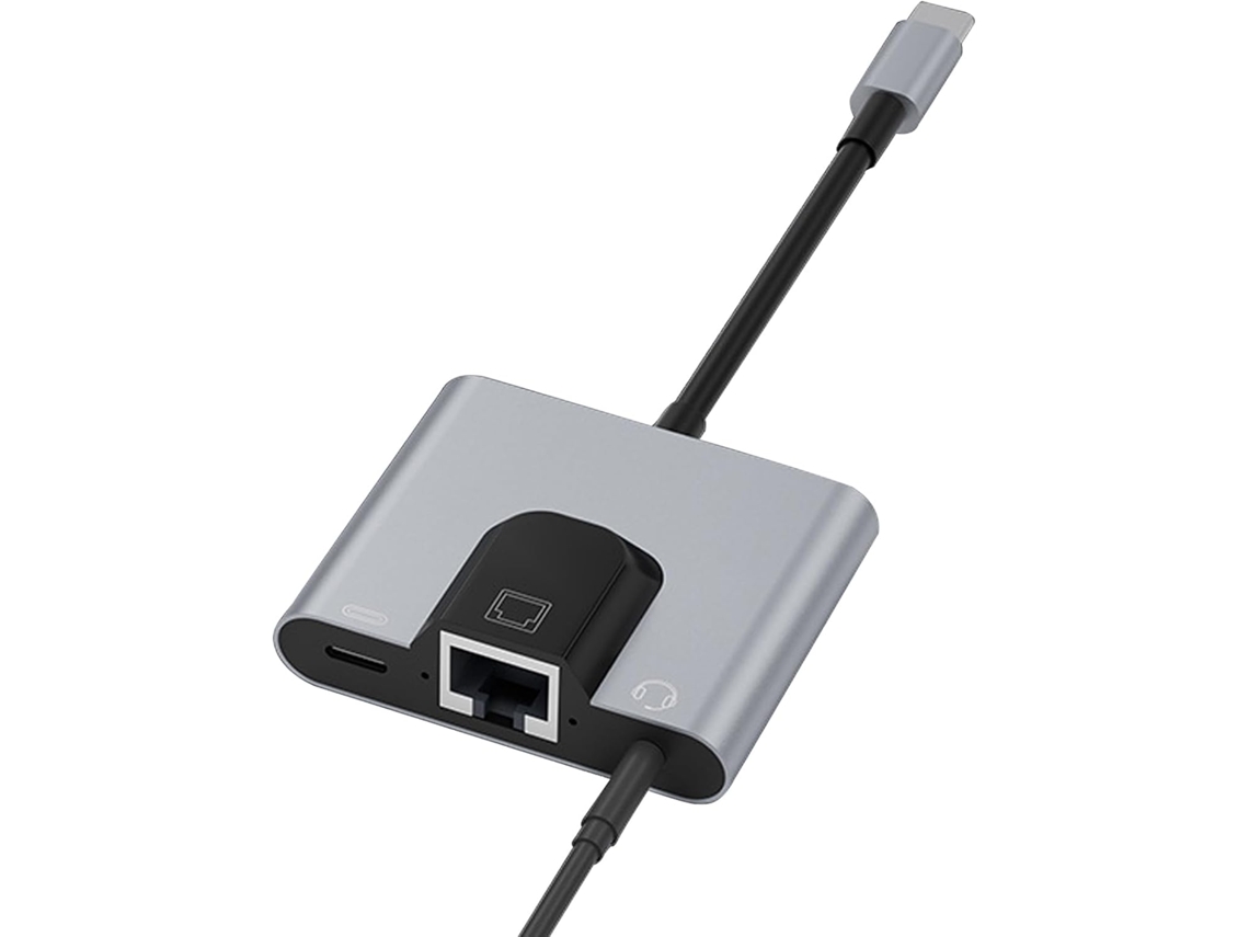 Adaptador Ethernet Para Usb-c Com Velocidade Gigabit Dock De Rede