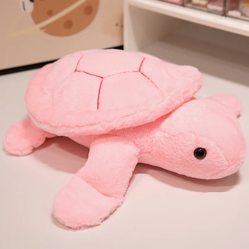 Tartaruga de Pelúcia Anime Realista e Fofa MDUG (rosa, 35cm)