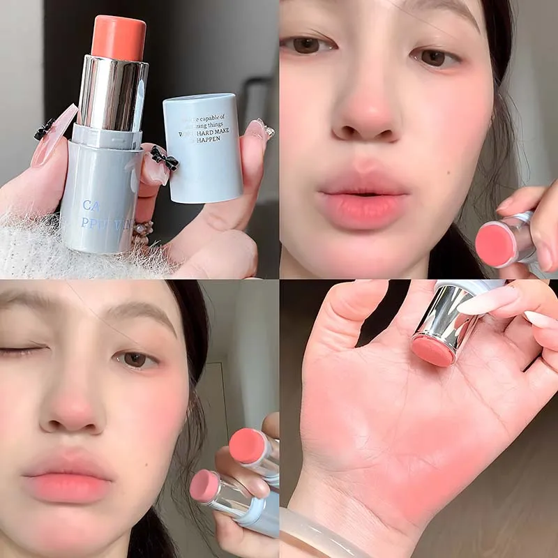 Blush Em Bastão Hidratante Com Acabamento Matte, Efeito Iluminador E De Longa Duração Ao Estilo Coreano.