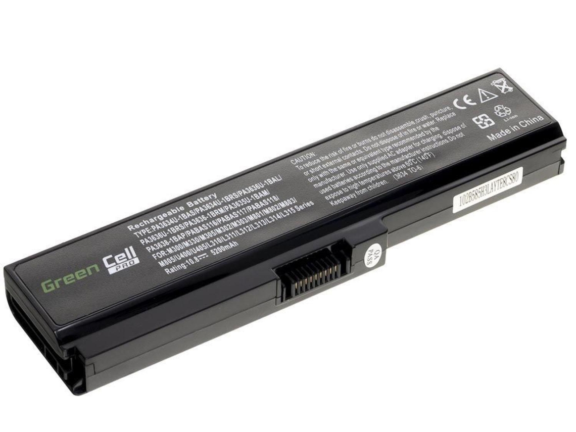 GREEN CELL Pro Bateria para Toshiba Satellite C650 C650D C660 C660D L650D L655 L750 Pa3817U-1Brs / 11,1V 5200Mah