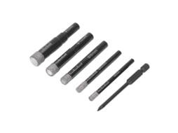 6 Peças De Serra Broca Diamante Com Cabo Redondo Universal Para Perfurar Azulejos E Vidro