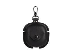 Capa Protetora Halinuia Couro Negócios Modelo Bg4 (compatível Galaxy Buds4/4 Pro, Estilo Formal Com Gancho)