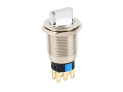 Yuru interruptor Seletor Rotativo IP67 19mm 6 Pinos 3 Níveis
