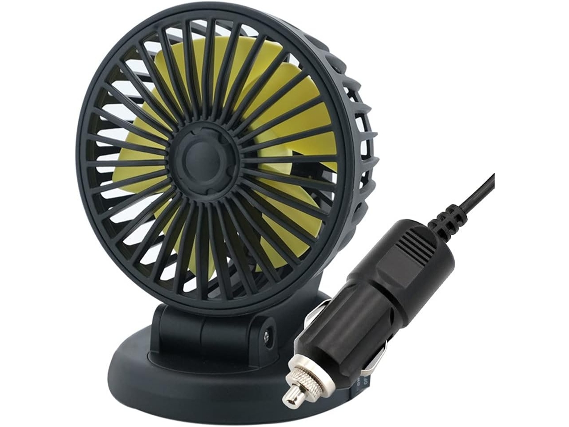 Ventilador Para Carro Com Plugue Acendedor De Cigarros, Mini Ventilador 12v, Ventilador Portátil, Potente E Silencioso