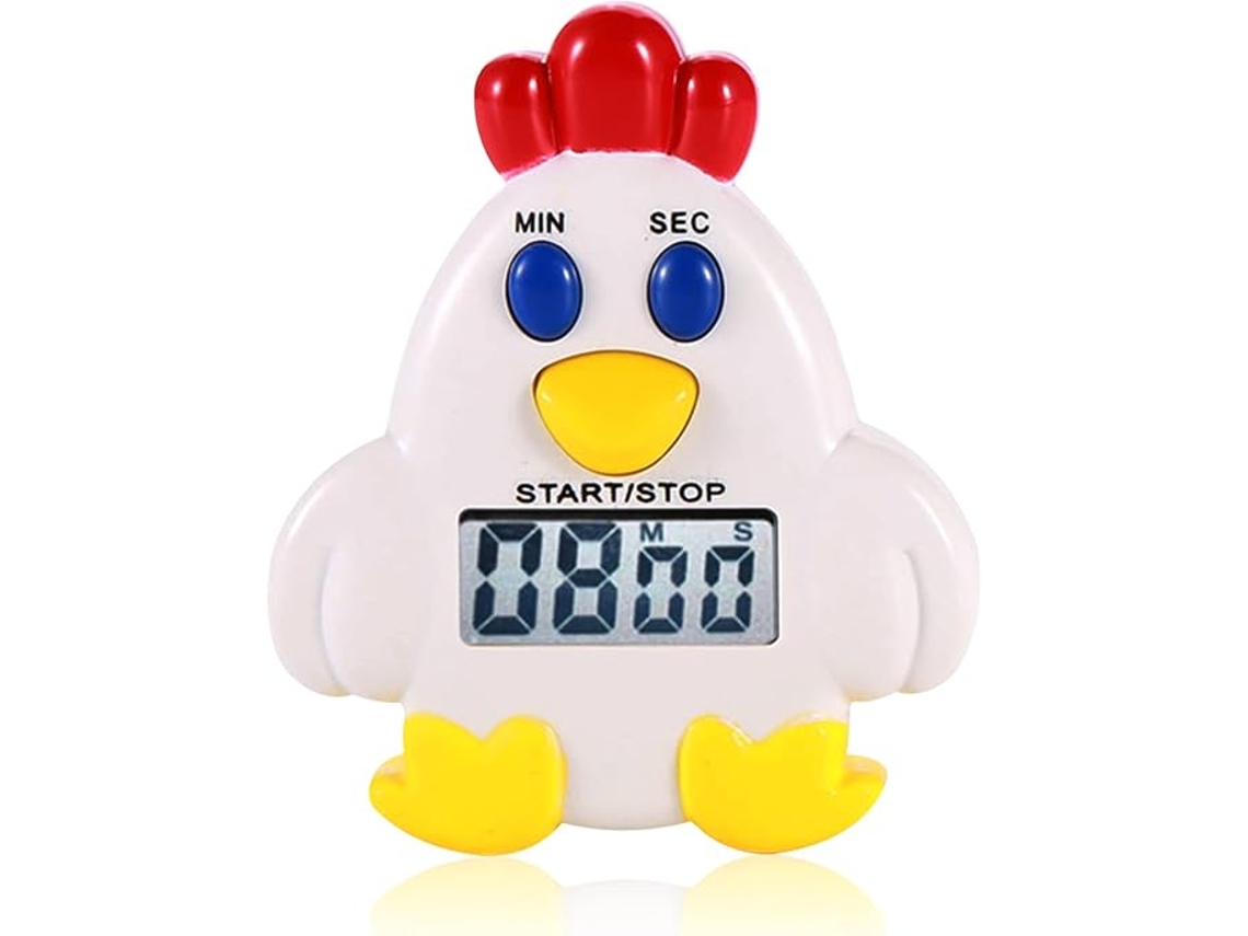 Temporizador De Quadros Digitais Negro, Pantalla Lcd Grande, Alarma Fuerte, Operación Un Botón, Para Cocina, Aula, Fitness, Pilas Não Incluidas