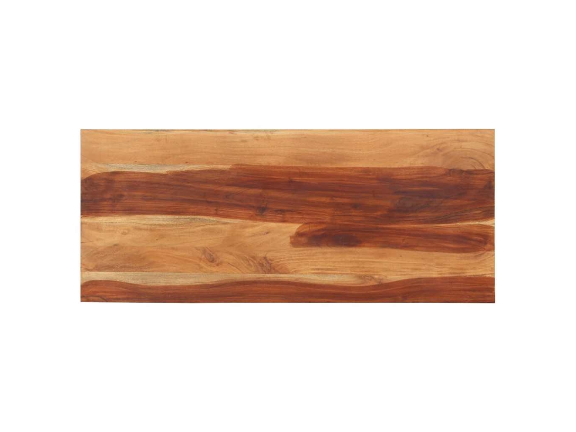 Vidaxl Tampo De Mesa 140x60x(2,5-2,7) Cm Madeira De Acácia Maciça