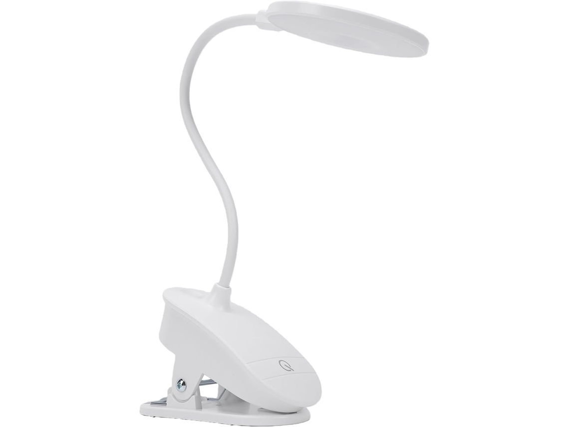 Luminária De Leitura Com Clipe Alomejor, Flexível, Ajustável, Recarregável Via Usb, Com Proteção Para Os Olhos, Ideal