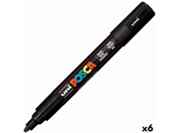 Marcadores Pretos Posca Pc 5m Bullet Olysi Shop (6 Unidades)