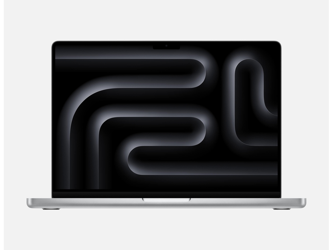 Macbook Pro Retina 14 Apple Prateado (reconditionado Grado Estético Sinais De Uso M3 8 Gb 512 Gb Ssd Teclado Pt Bateria Nova)