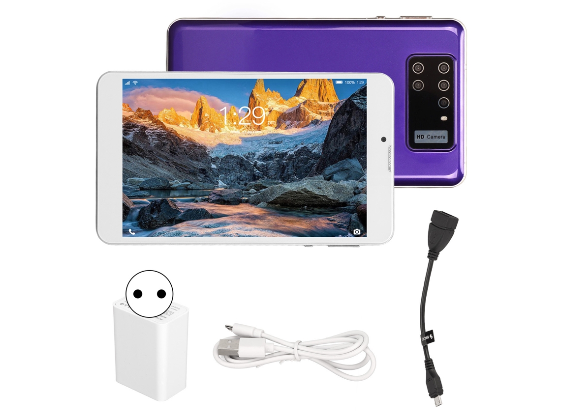 Tablet (wifi Com Função De Chamada Telefônica) De 7 Polegadas Com Memória Expandível 4gb+32gb Tela Hd Ips 1200x1920 Android 10 Tablet Para Crianças
