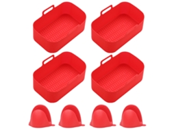 Forro de Silicone para Cesta de Air Fryer Reutilizável Acessórios para Air Fryer NEVEANCE