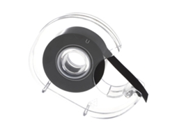 Rolo De Fita Magnética Flexível Autoadesiva Plástico Preto Para Quadros Brancos, Com Verso Adesivo, Ideal Para Fotos E