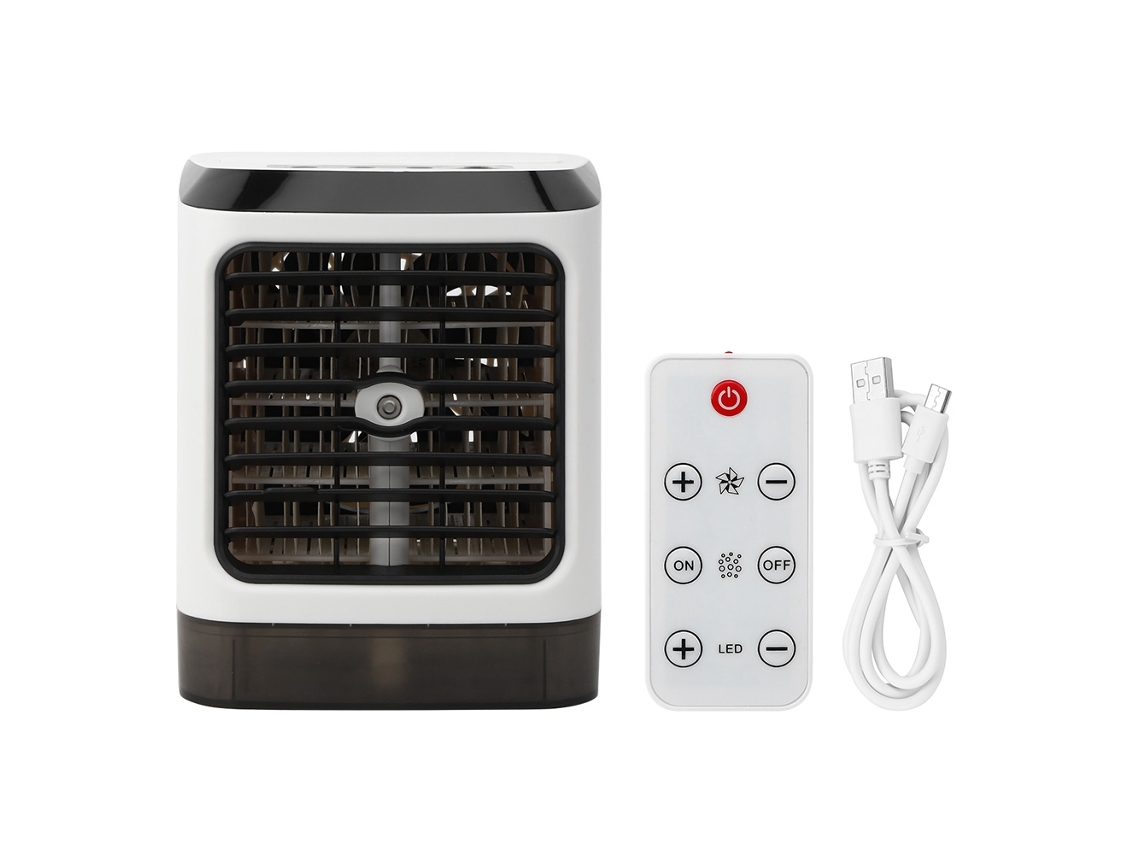 Ventilador Usb Portátil Ar Condicionado com Luz Led