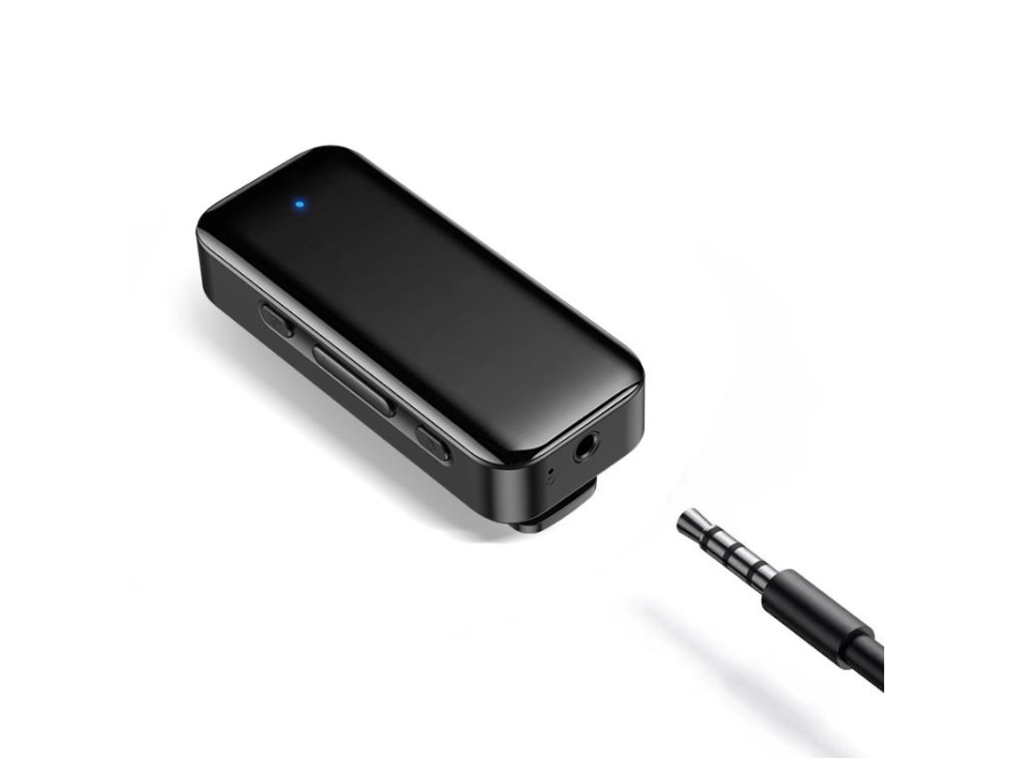 Adaptador Bluetooth 2 em 1 ZRUXE receptor/emissor 5.3 aux para carro com microfone HD e bateria 60h | ZRUXE