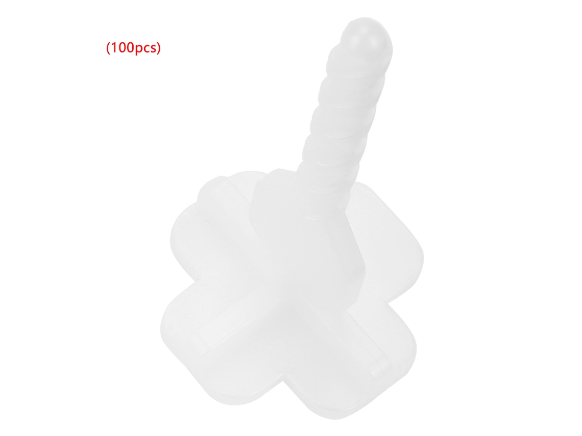 100 Piezas/conjunto Sistema De Nivelamento De Ladrilhos Base Ferramenta Plástica Para Parede E Chão (f01c3)
