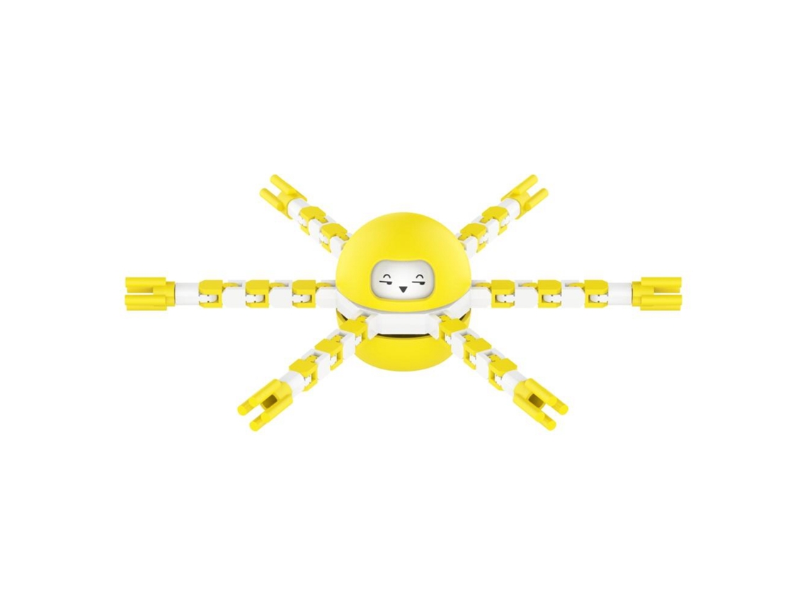Walshlxq brinquedo Transformável Giróscopo Cadeia Robô Diy Mecânico Espiral Deformável Antiestresse para Crianças e Adultos