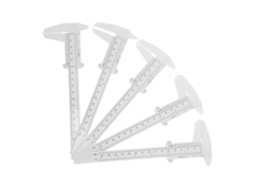 Conjunto De 5 Paquímetros Vernier Plástico Durável Ferramenta Leve E
