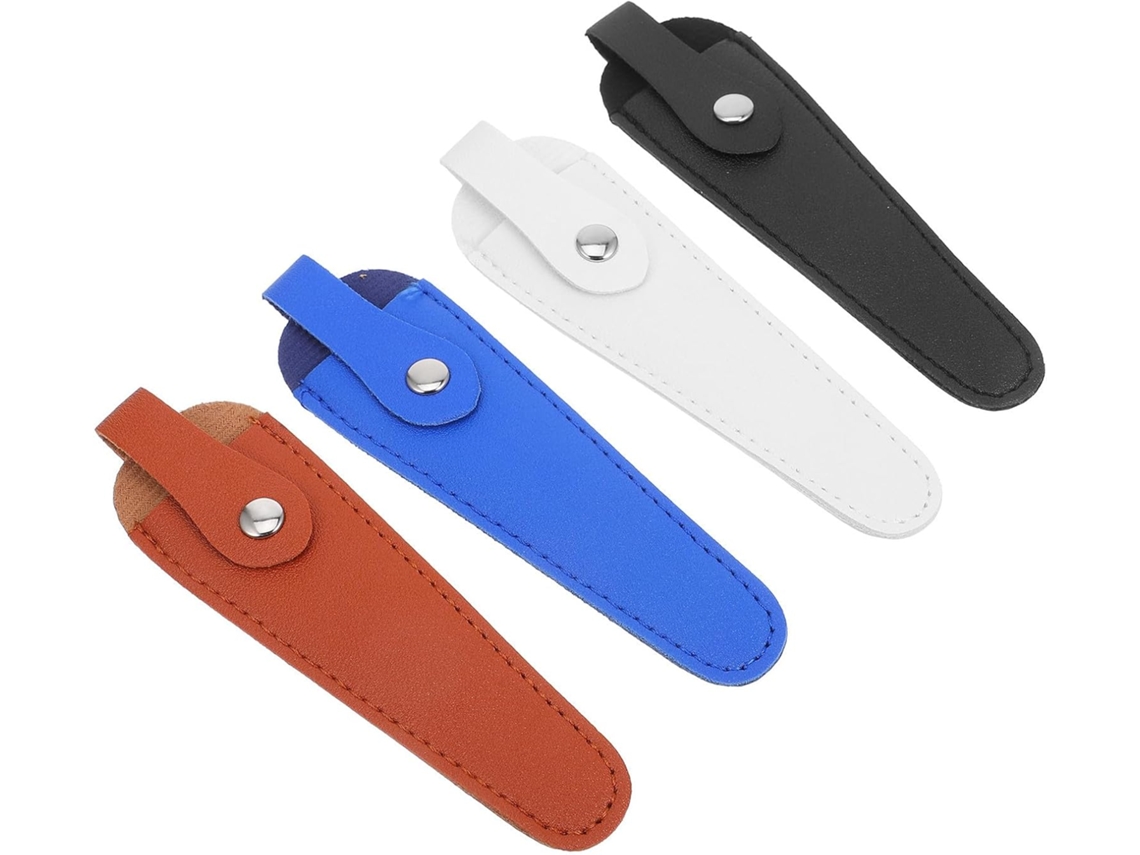 Conjunto de 4 capas protetoras em couro PU resistente para objetos de valor.