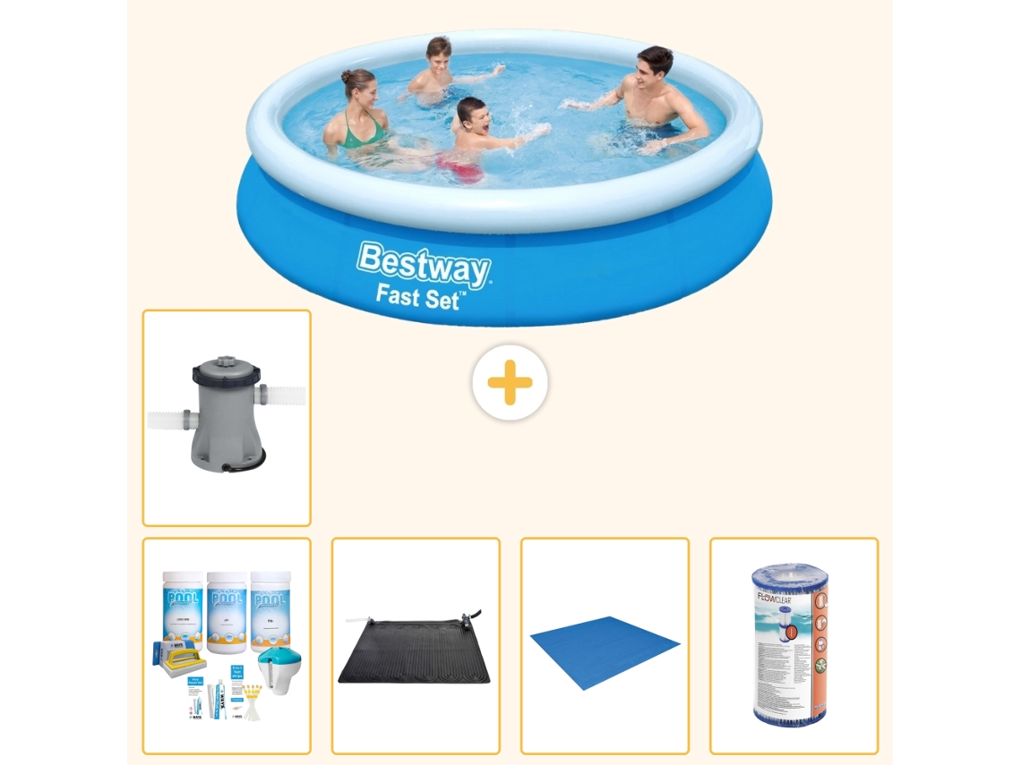 Bestway Piscina Bestway Fast Set Redonda - 366x76 Cm - 6-peças S21997