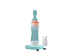 Colher De Silicone Para Alimentação De Bebés | Espremedor De Fruta Para Bebé | Portátil (rosa)