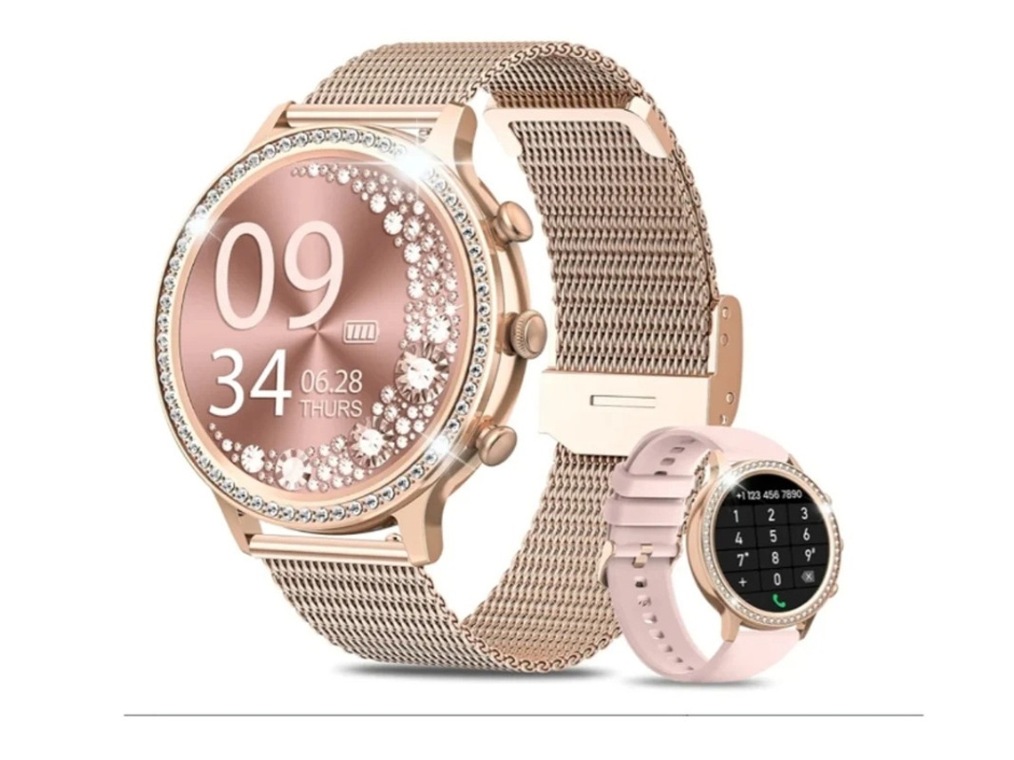 Smartwatch Bestvite 1.70 com função de telefone, detecção de som, relógio fitness para iPhone Android Ouro Bestvite