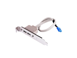 9Pin 2 Portas Usb 2.0 Fêmea Painel Traseiro Conector Cabo Adaptador Comprimento 30Cm ALLINLESS