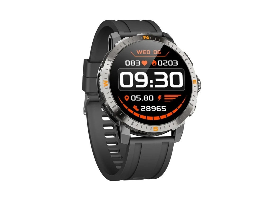 Posicionamento GPS de Smartwatch, 1,43 Polegadas Amoled, IP68 À Prova D'Água, Detecção Sem Uso de Mãos, Bestvite Bússola (preto)