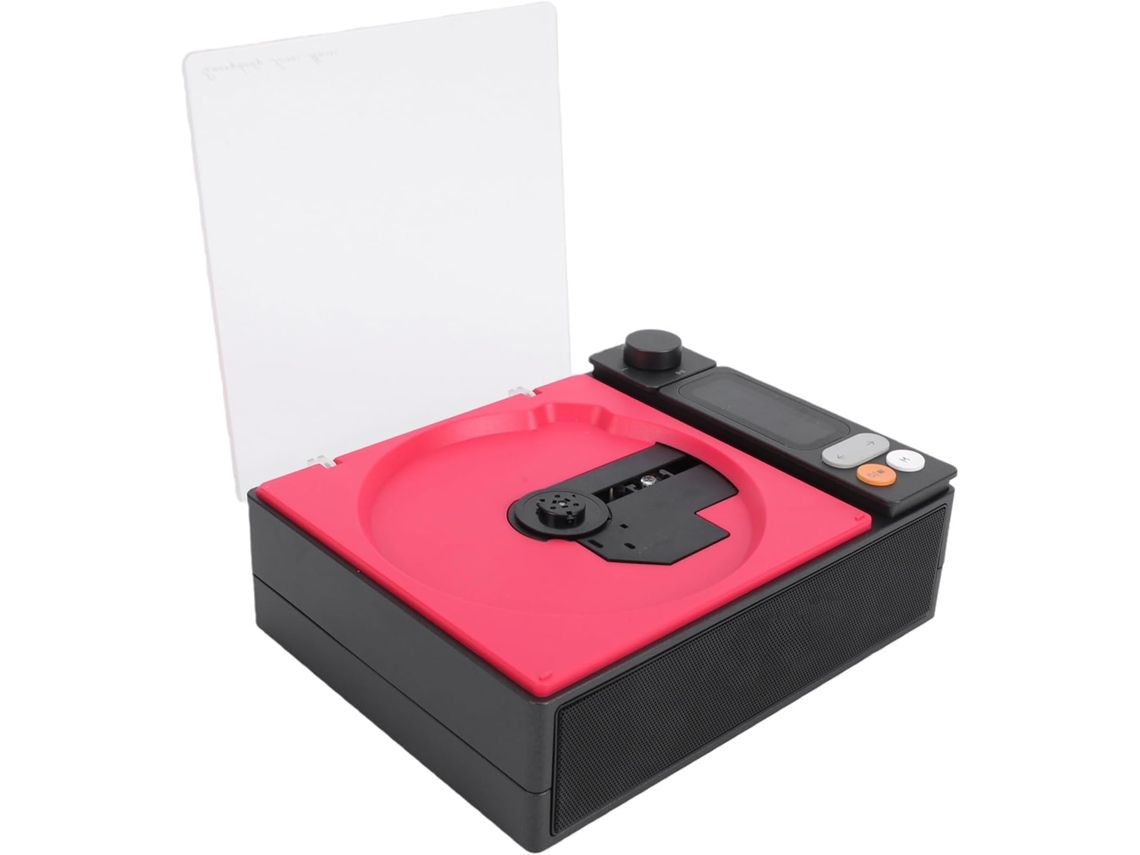 Leitor De Cd Portátil, Leitor De Cd De Mesa Com Bluetooth, Ecrã Lcd, Rádio