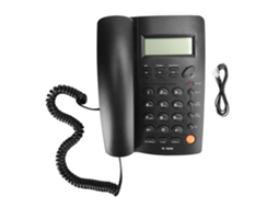 Telefone Fixo Mali Tc 9200 Abs com Identificação de Chamadas para Casa Escritório Hotel