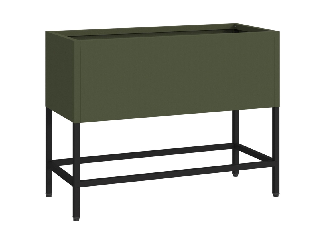 Caixa De Plantação Retangular Verde Azeitona Vidaxl Verde Azeitona (60x26x45cm)