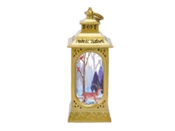 Luminária Natalina Led Elfo Dourado 5.1 Polegadas Luz Quente