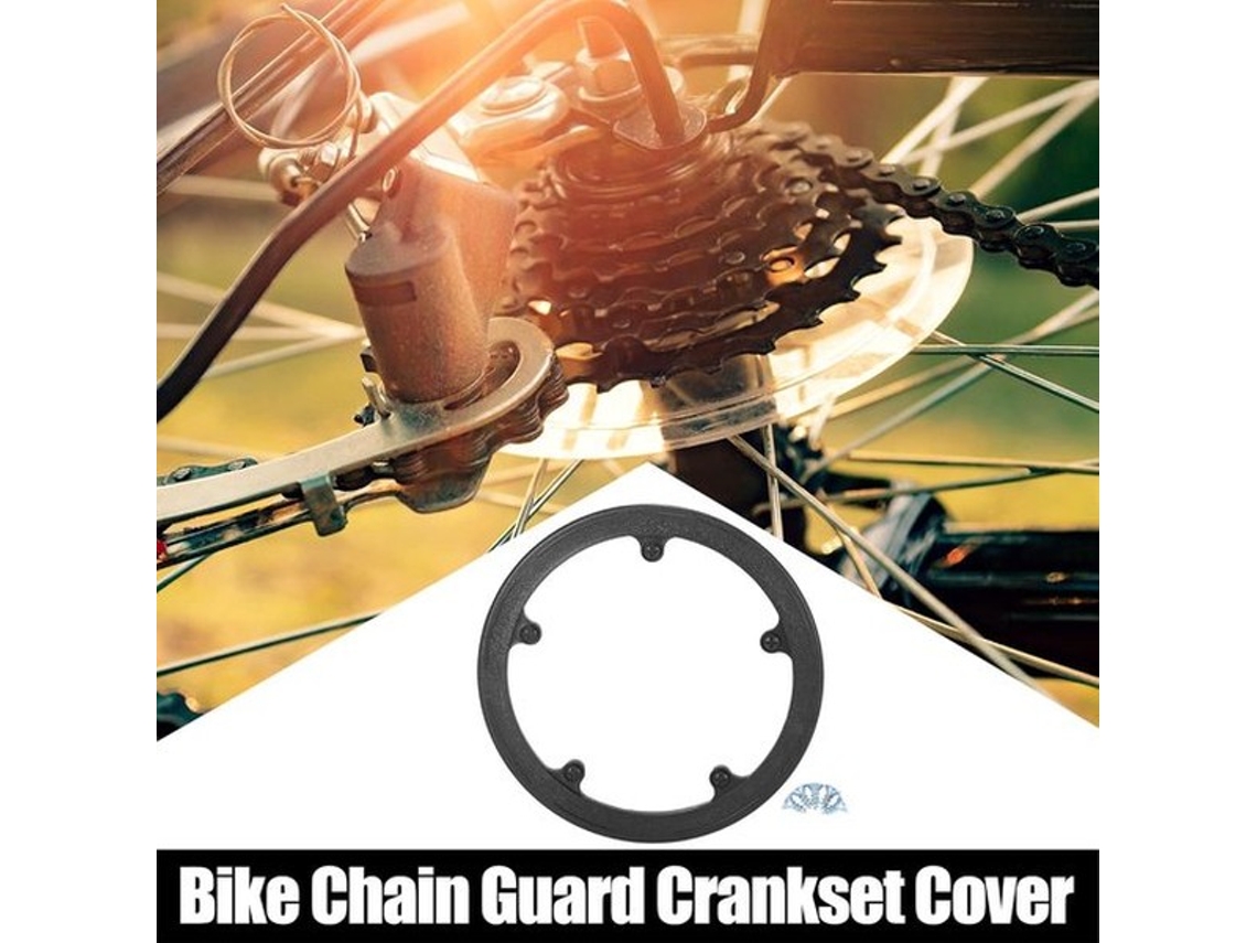 Fiets Crankketting - Afdekking 44 Tanden - Bescherming - 8,5 Cm - Fietsonderdeel - Geschikt Voor Fietsen - Zwart