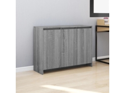Vidaxl Aparador 102x33x75 Cm Derivados De Madeira Cinzento Sonoma