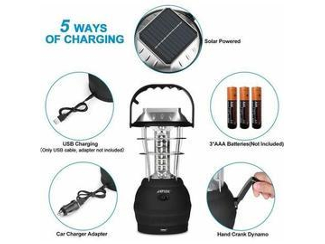 Kit De Sobrevivência, Lanterna, Painel Solar Para Preparação De Emergência, Lanterna Led Recarregável De Manivela Para Sobrevivênc Aquaforge