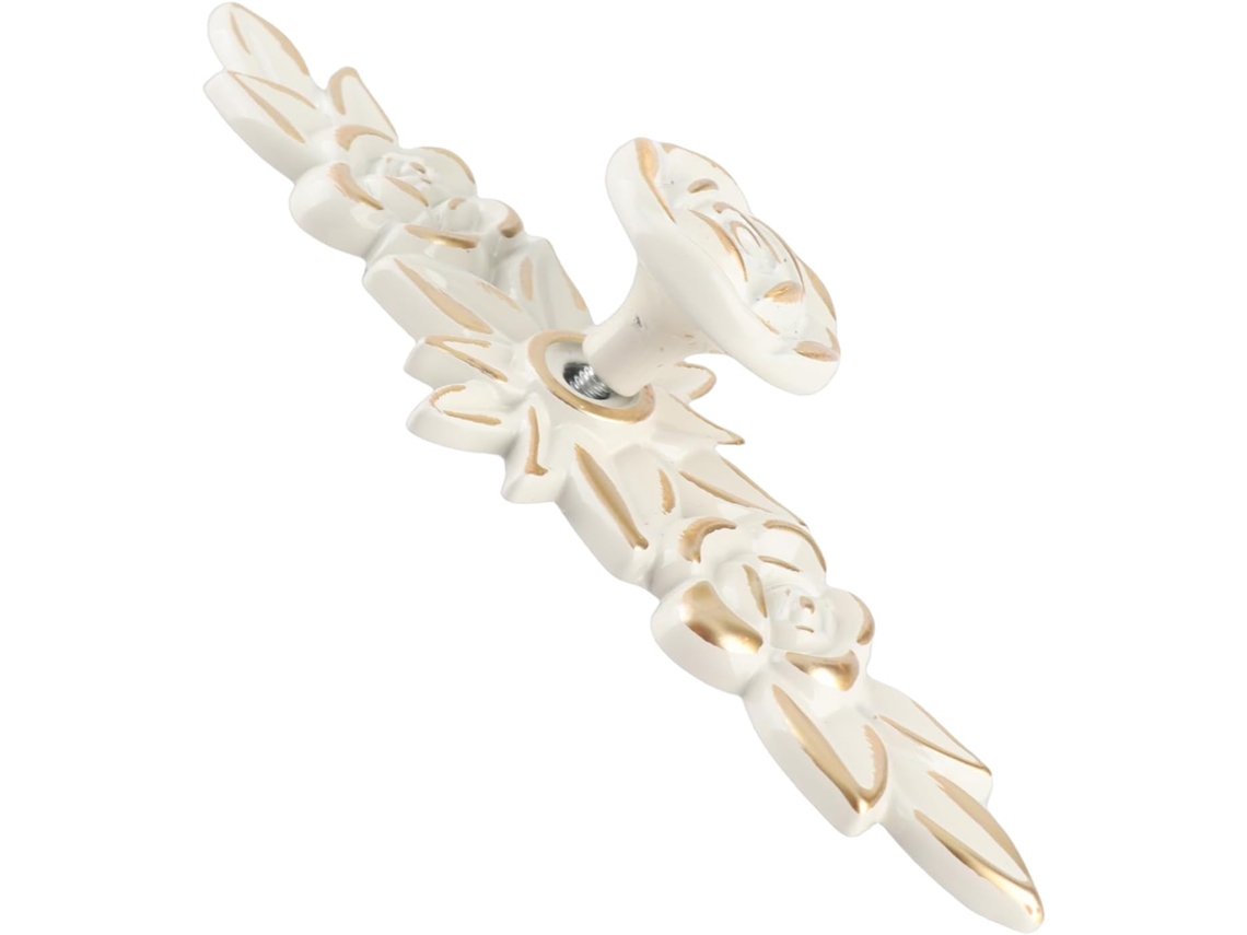 Puxador De Gaveta Zerodis H Les Vintage Em Liga Zinco Com Design 3d Espesso Para Armários Cozinha, Quarto, Banheiro E