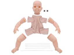 kit de Moldes para Bonecas Reborn Diy de 22 Polegadas Peças de Boneca Reborn Sem Pintura