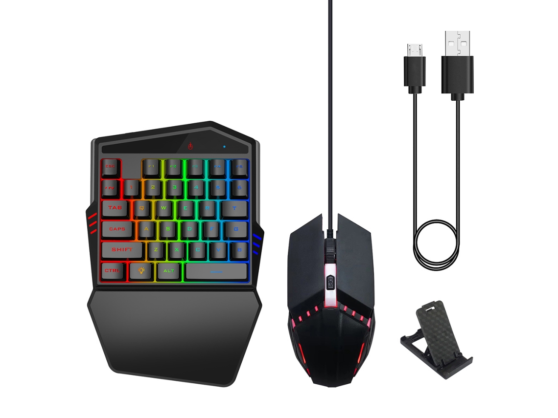 Conjunto De Suporte Para Mouse E Teclado (conexão Sem Fio, Design Ergonômico)